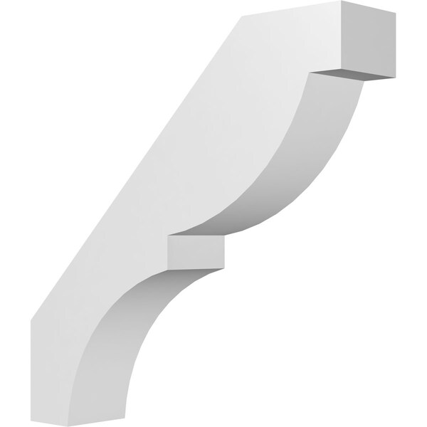 Ekena Millwork 3-in. W x 14-in. D x 14-in. H Valencia Architectural Grade PVC Knee Brace BRCP03X14X14VAL - main